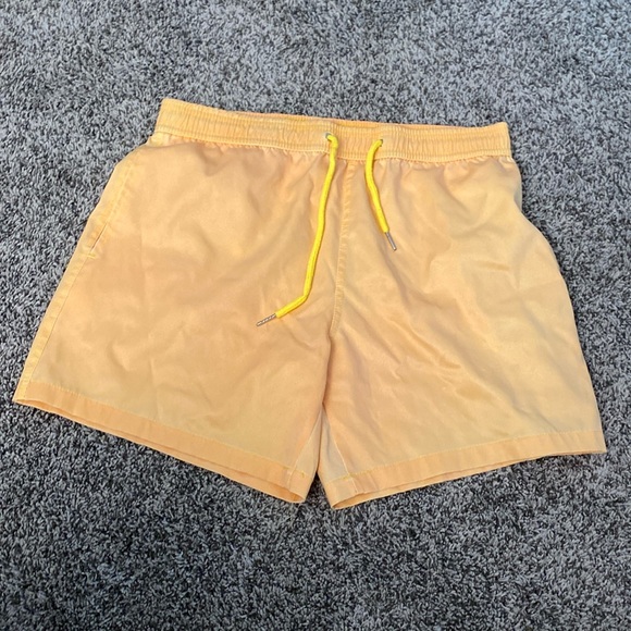 MEN’s Light orange swim trunks NWOT - Picture 1 of 9